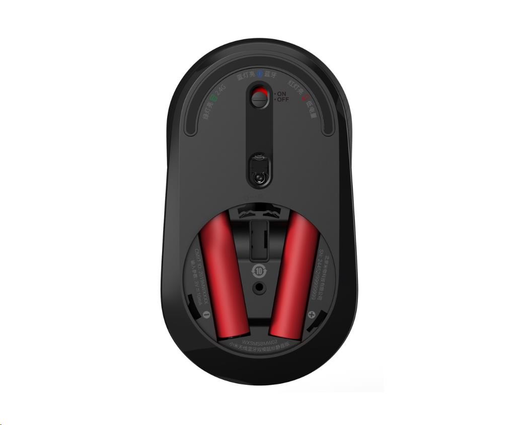 Xiaomi Mi Dual Mode/ Kancelárska/ Optická/ Pre pravákov/ 1 300 DPI/ Bezdrôtová Bluetooth/ Čierna1 