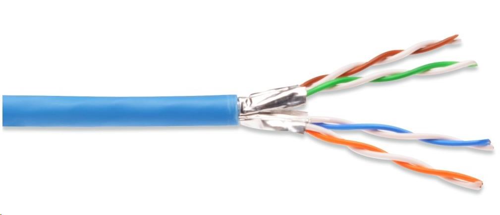 PREMIUMCORD CAT6A U-FTP kábel 4x2,  drôt AWG23,  čistá meď 100m LSOH0 