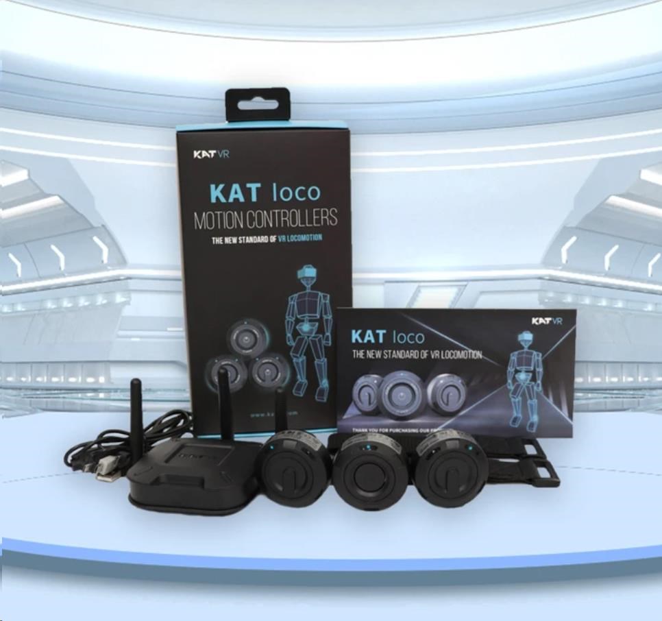 KAT VR Loco Senzor pro volný pohyb ve VR,  univerzální,  Bluetooth,  3ks1 