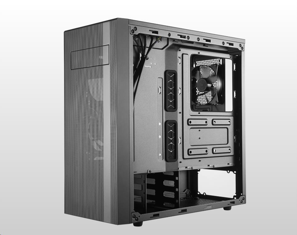 Cooler Master skrinka MasterBox NR600 s ODD,  ATX,  Mid Tower,  čierna,  bez zdroja9 