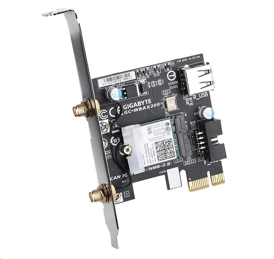 GIGABYTE PCI-E Wifi+BT 2400MBps 802.11a/ b/ g/ n/ ac1 