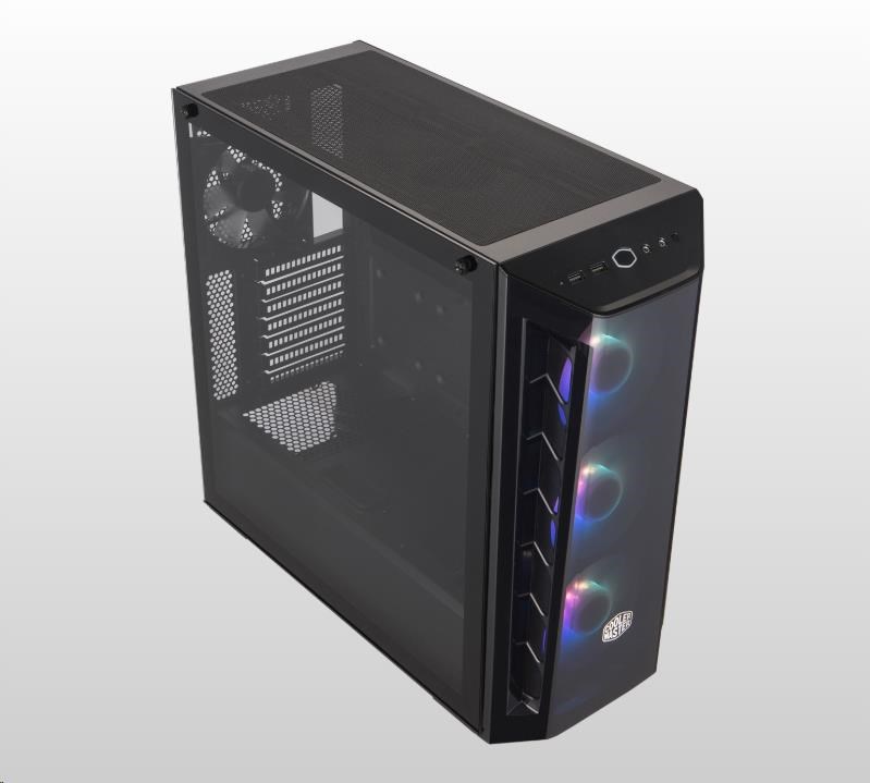 Cooler Master case MasterBox MB520 ARGB,  E-ATX,  Průhledná bočnice,  3x 120mm ARGB Fan,  1x 120mm Fan,  Černá8 