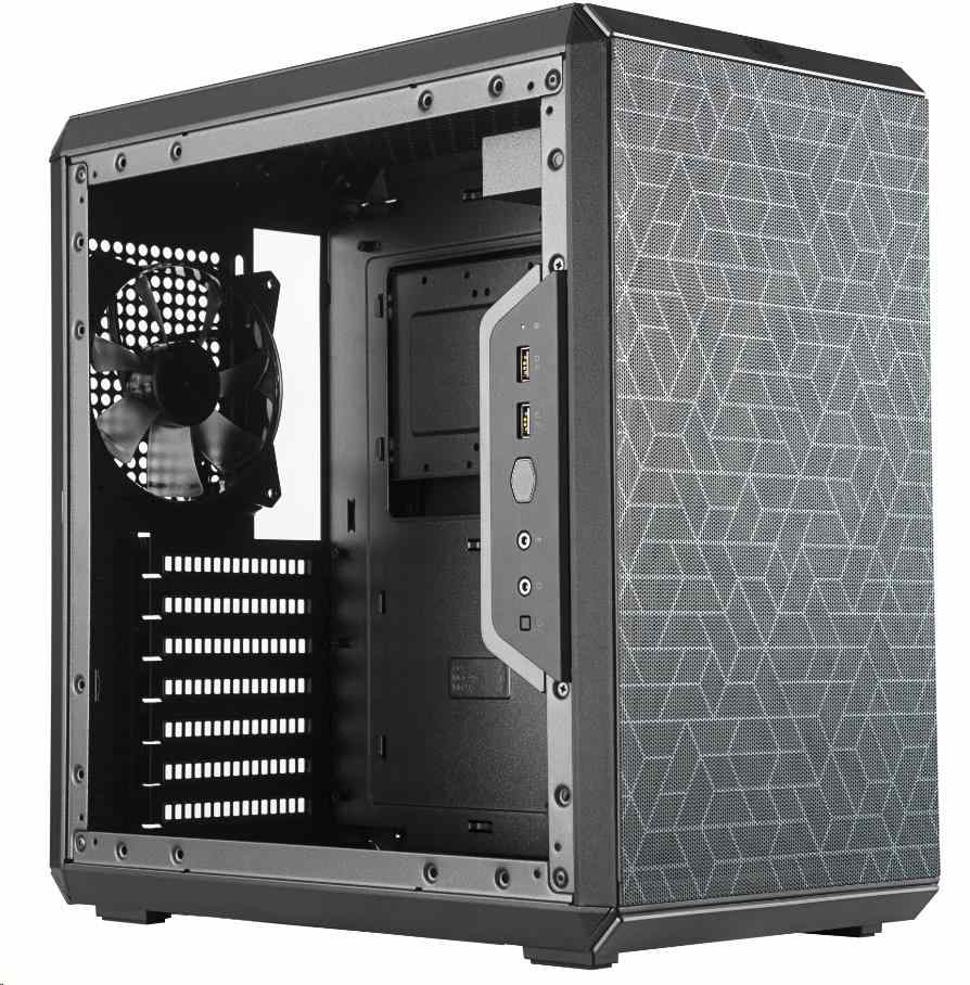 Skriňa Cooler Master MasterBox Q500L, Mid Tower,  USB 3.0,  čierna,  bez napájania3 