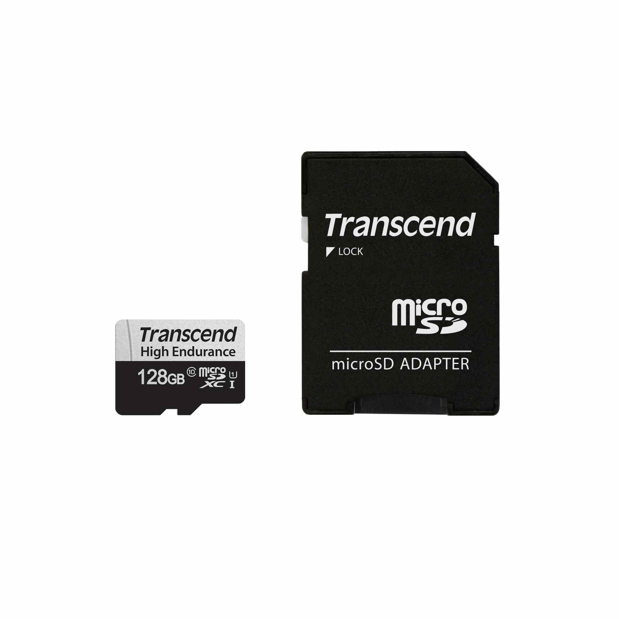 Karta TRANSCEND MicroSDXC 128 GB 350V,  vysoká odolnosť2 