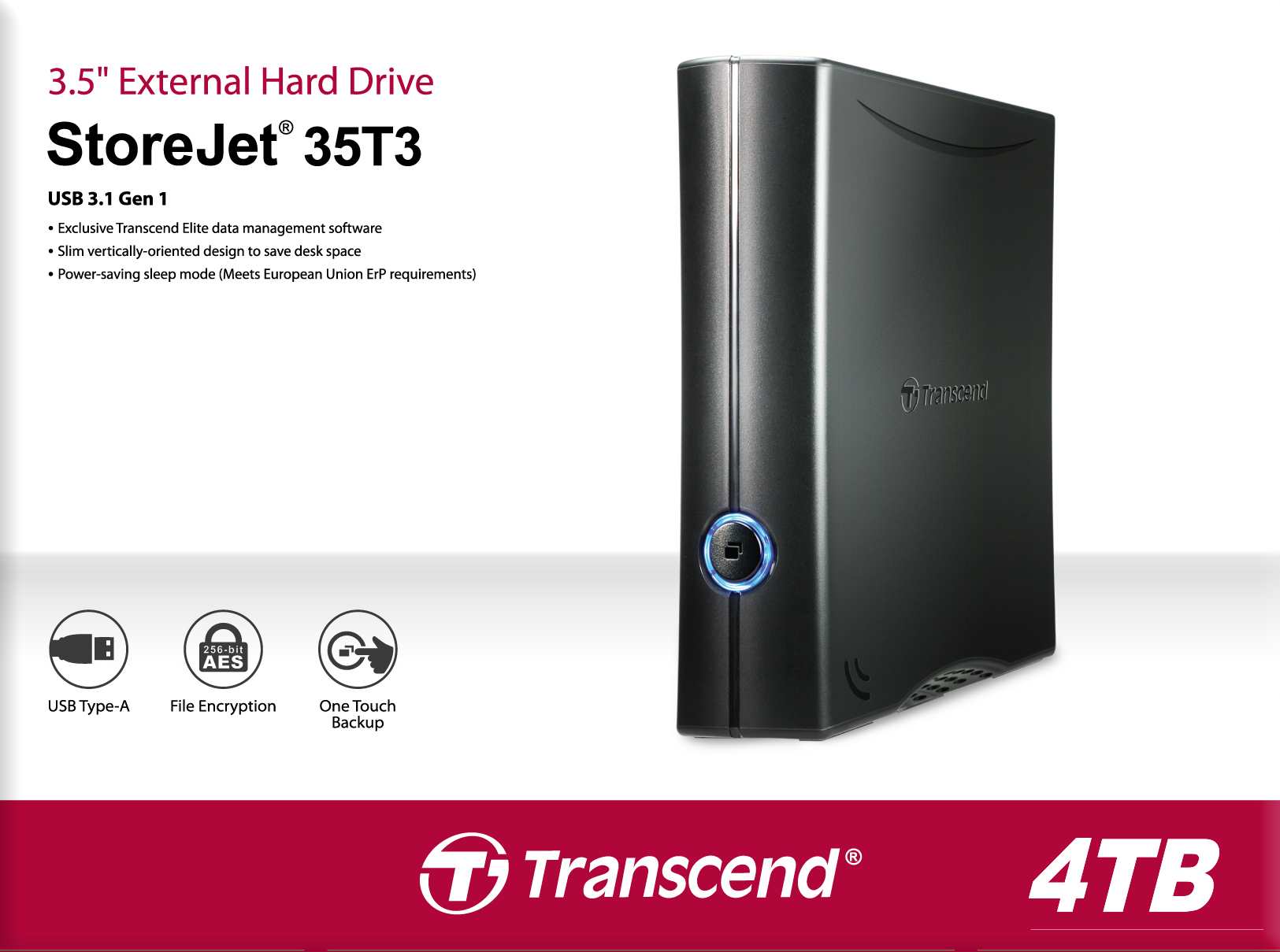 Externý pevný disk TRANSCEND 3, 5