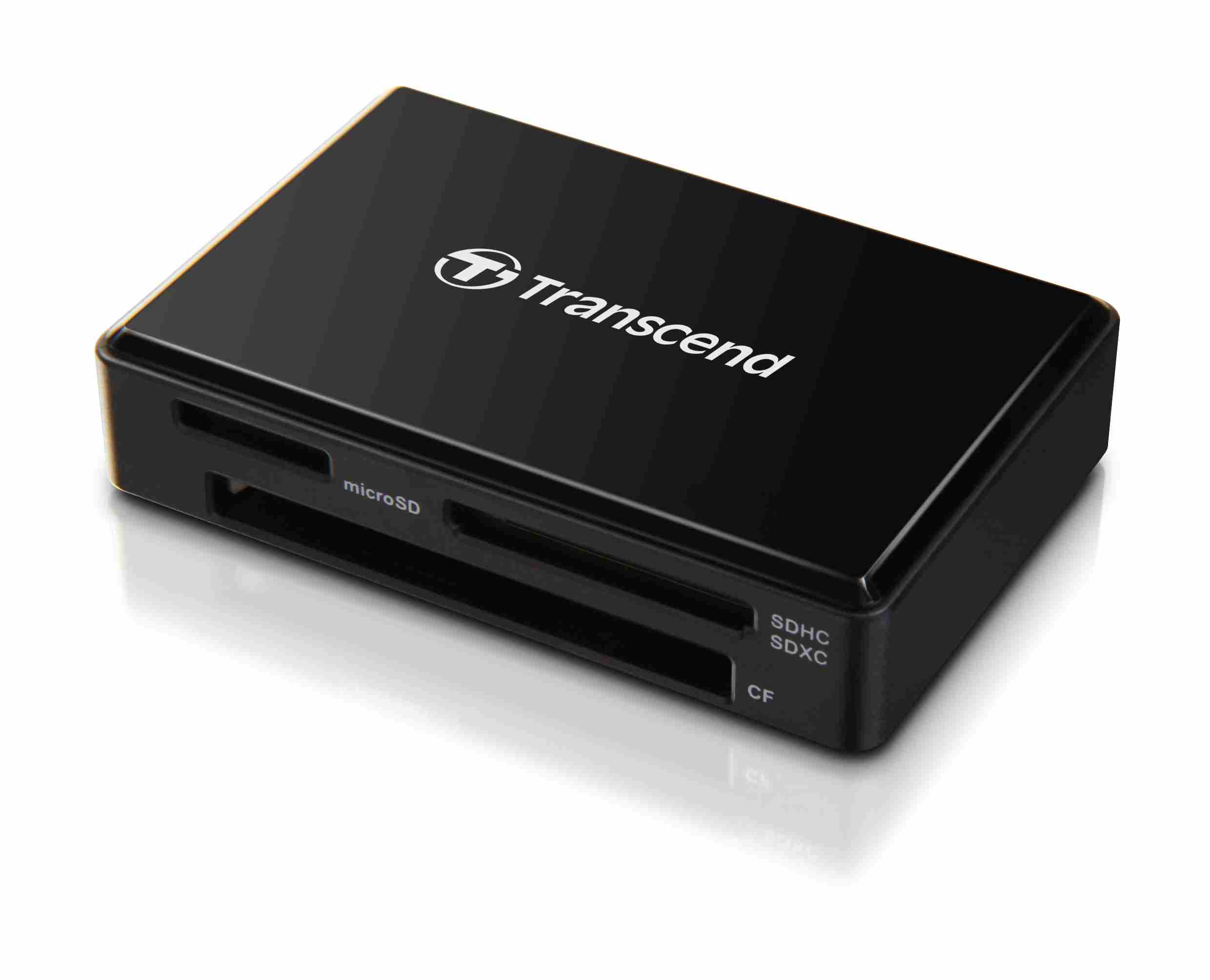Čítačka kariet TRANSCEND F8 + kábel USB,  USB 3.0,  čierna0 