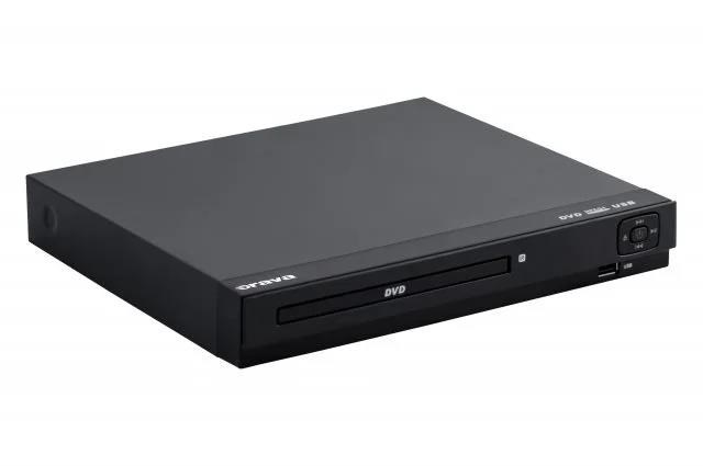 Orava DVD-405 DVD přehrávač,  přehrává CD,  DVD a VCD,  displej,  USB,  koaxiální audio výstup,  SCART1 