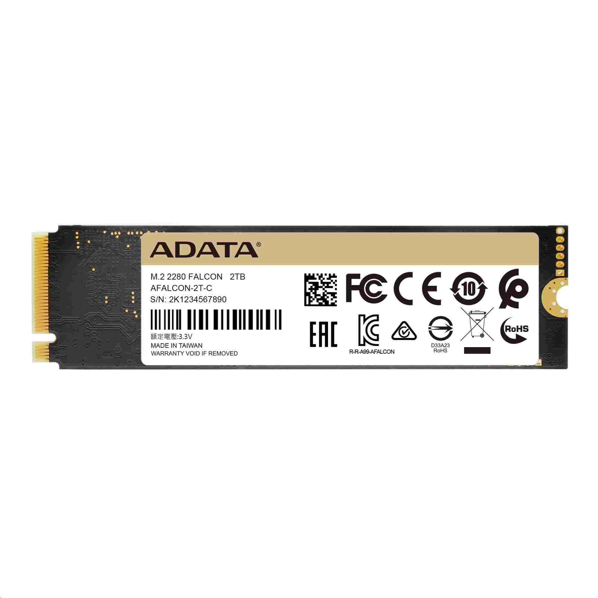 ADATA SSD 1TB FALCON PCIe Gen3x4 M.2 2280 (R:3100/  W:1500MB/ s)4 
