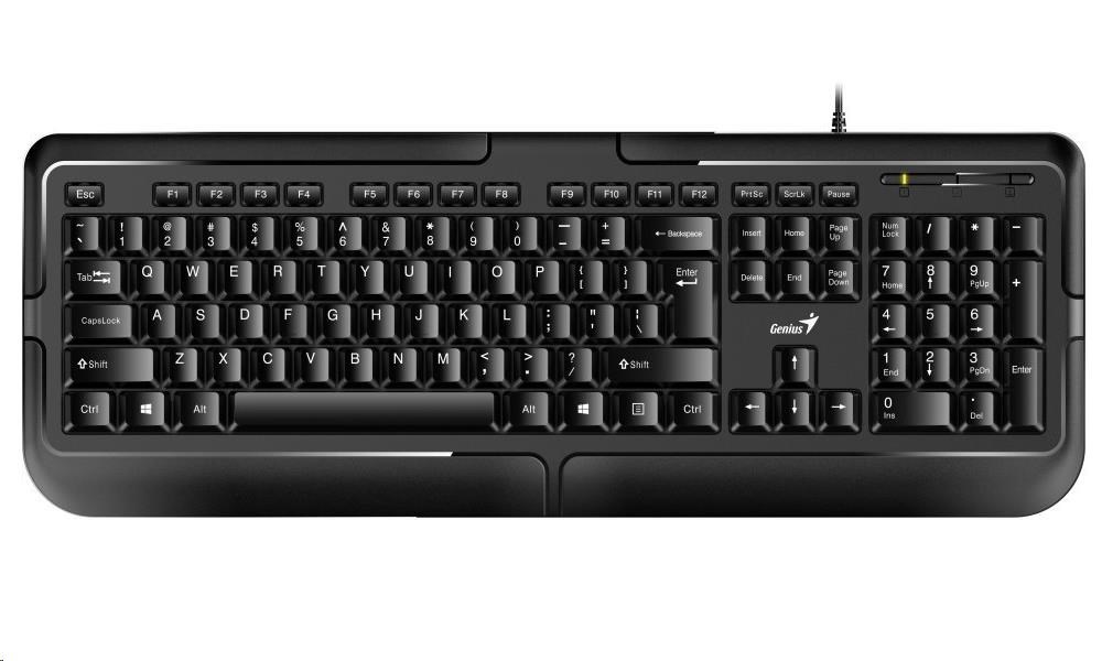 GENIUS klávesnice KB-118,  drátová,  PS/ 2,  CZ+SK layout,  černá0 