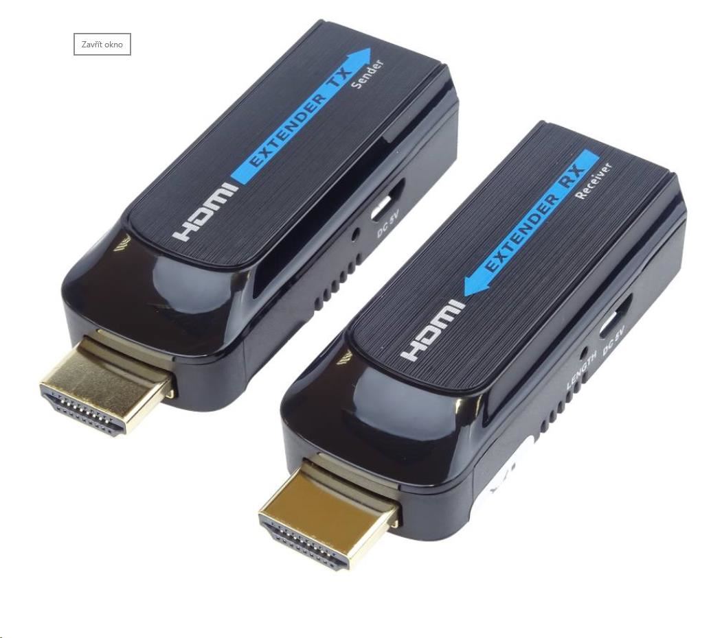 PREMIUMCORD HDMI extender na 50 m cez jeden kábel Cat60 