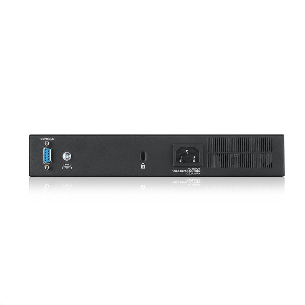 Zyxel GS2220-10 10-portový gigabitový riadený prepínač L2,  8x gigabit RJ45,  2x gigabit RJ45/ SFP0 