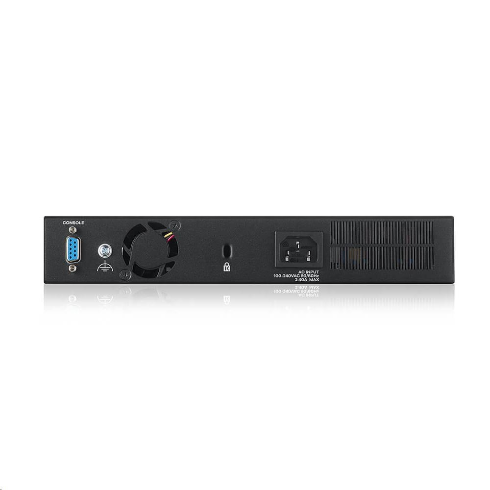 Zyxel GS2220-10HP 10-portový gigabitový PoE manažovaný L2 switch,  8x gigabitový RJ45,  2x gigabitový RJ45/ SFP,  PoE 180 W2 