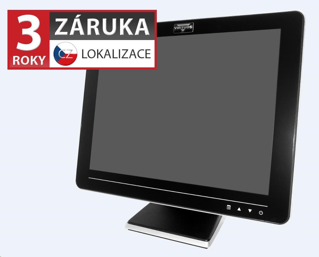 Virtuos 15"" LCD AerMonitor AM-1015,  dotykový,  kapacitný,  USB0 