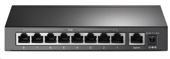 TP-Link CCTV switch TL-SF1009P (8x100Mb/ s,  1x100Mb/ s uplink,  8xPoE+,  65W,  fanless)2 