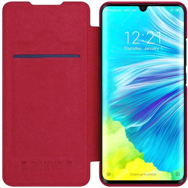 Nillkin Qin kožené puzdro pre Xiaomi Mi Note 10 /  10 Pro (červené)2 
