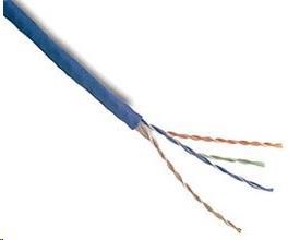 UTP kabel PlanetElite,  Cat5E,  drát,  PVC,  modrá,  305m0 