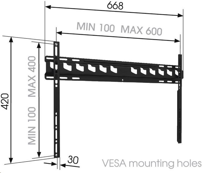 Vogel"s PFW 6851 - 4 ramenný LCD držák 80 kg2 