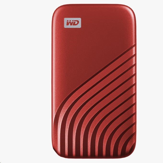 SanDisk WD My Passport SSD externý 1TB , USB-C 3.2 , 1050/1000MB/s R/W PC a Mac , červená0 