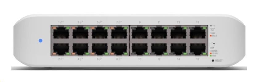 UBNT UniFi Switch USW-Lite-16-PoE [16xGigabit,  8x PoE out 45W,  802.3at/ af,  16Gbps]0 