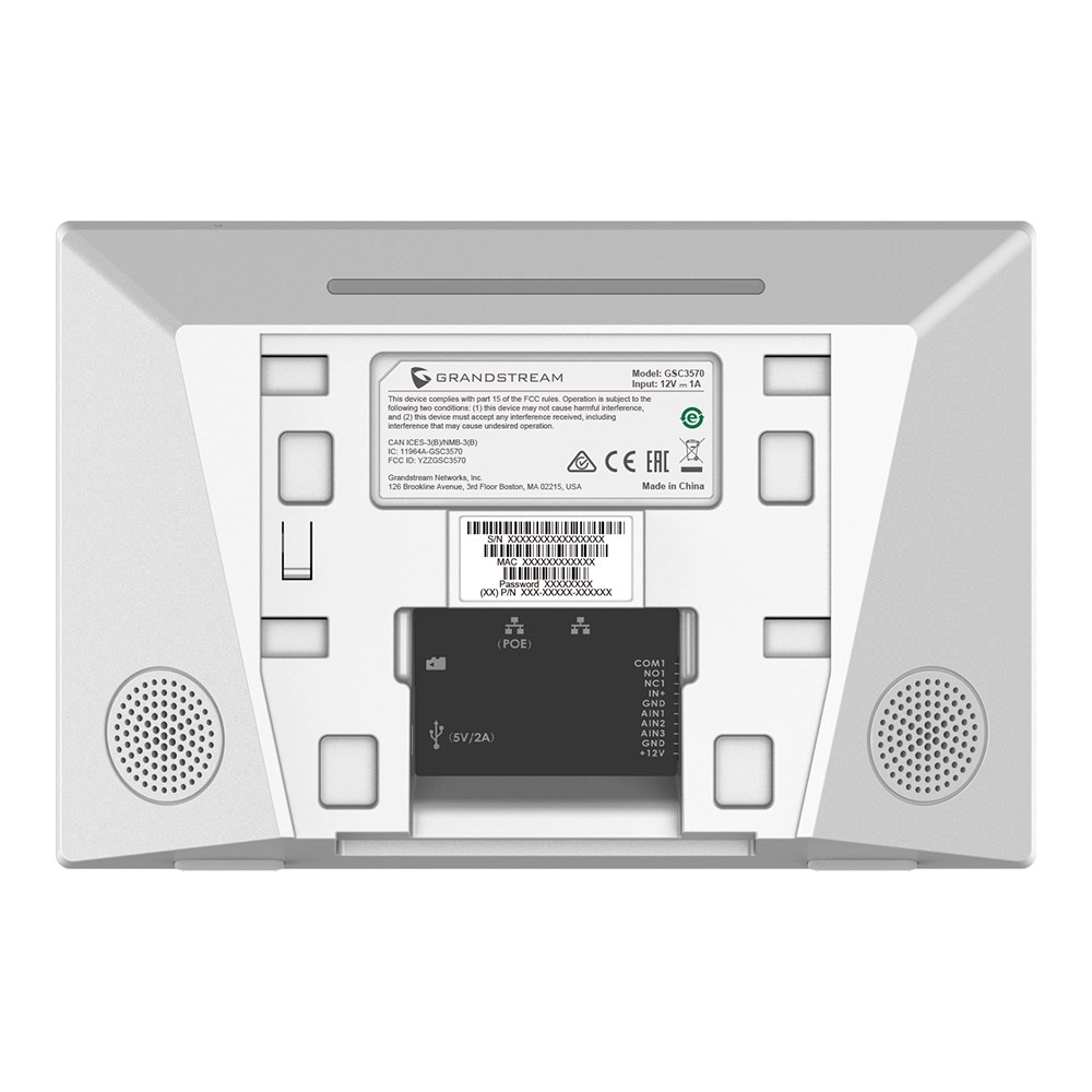 Grandstream GSC3570 SIP interkom a řídicí stanice,  Wifi,  Bluetooth,  bílý2 