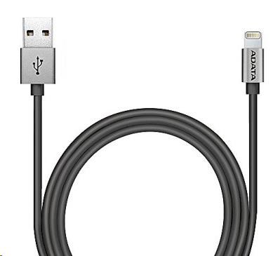 ADATA Lightning kábel MFi titánový pletený