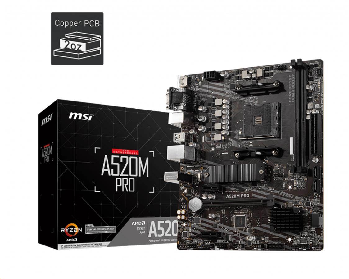 MSI A520M PRO/ AM4/ mATX0 