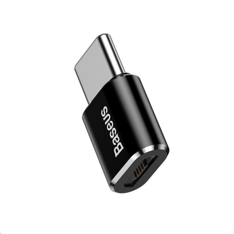 Adaptér Baseus USB-C samec na MicroUSB samica 2,4A, čierny1 
