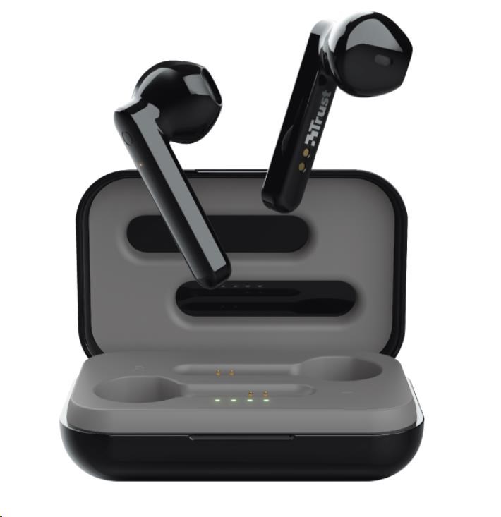 TRUST sluchátka Primo Touch Bluetooth Wireless Earphones - black10 