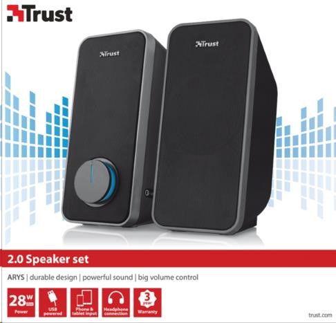 BAZAR - TRUST Reproduktory 2.0 Arys Speaker Set - poškozený obal2 