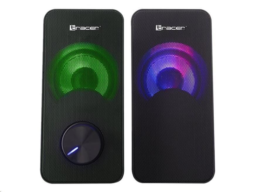 Repro slučka TRACER 2.0, RGB, čierna, USB0 