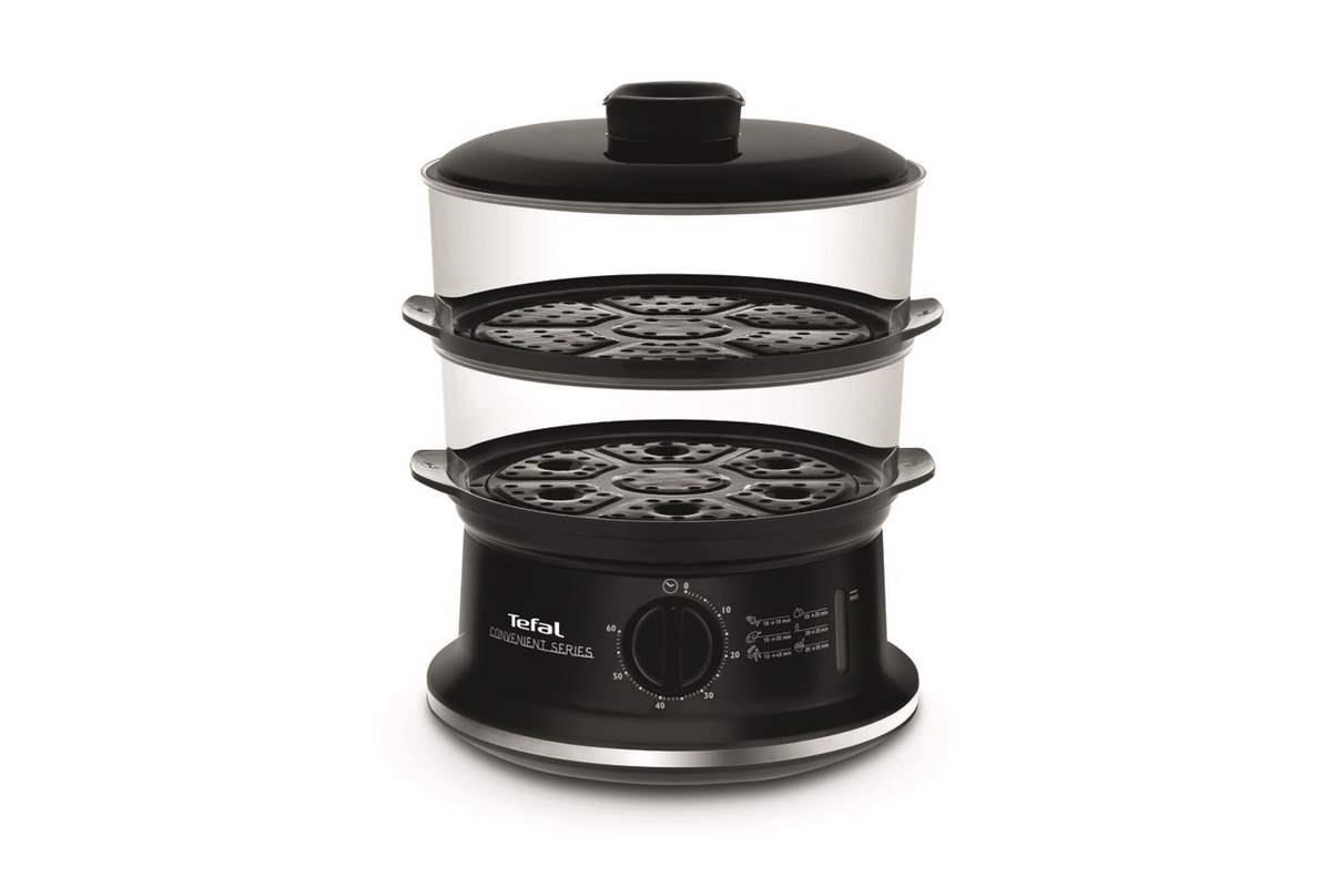 Tefal Convenient VC140131 parní hrnec,  900 W,  6 l,  miska na rýži,  černá1 