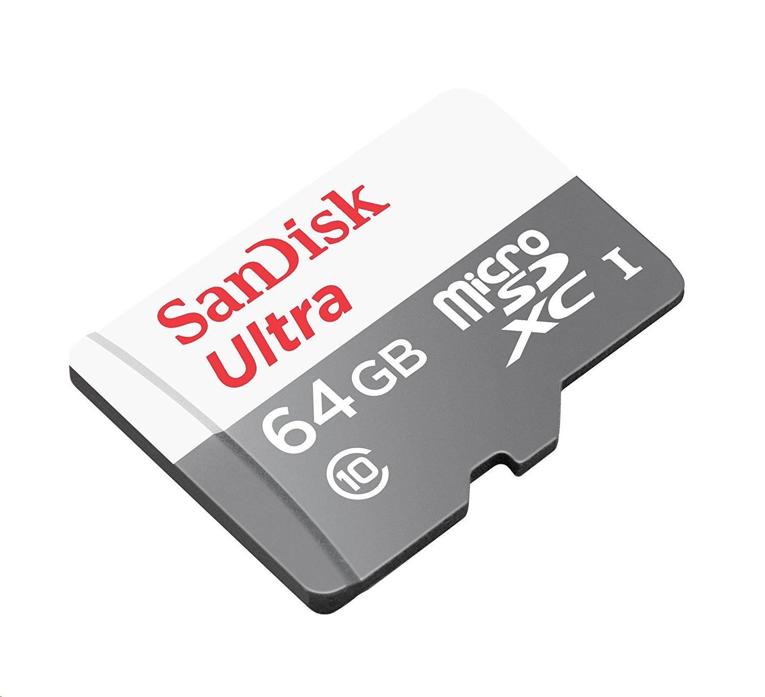 Sandisk MicroSDXC 64GB Ultra (80 MB/ s,  Class 10 UHS-I,  Android)0 