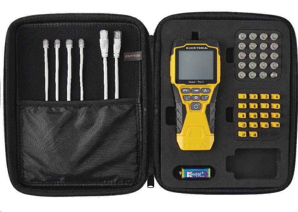 KLEIN TOOLS - VDV Scout® Pro 3 Tester Kit Locator (PoE) - 18x RJ45,  18x F-konektor0 