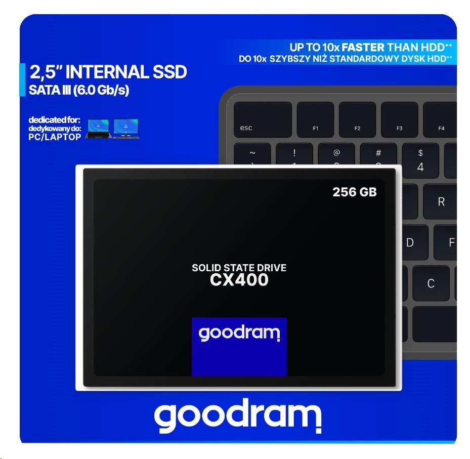 GOODRAM SSD CX400 Gen.2 256GB, SATA III 7mm, 2,5