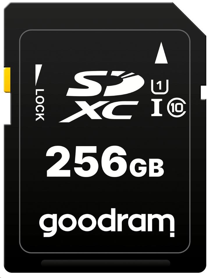 Karta GOODRAM SDXC 256 GB (R:100/ W:10 MB/ s) UHS-I Class 101 