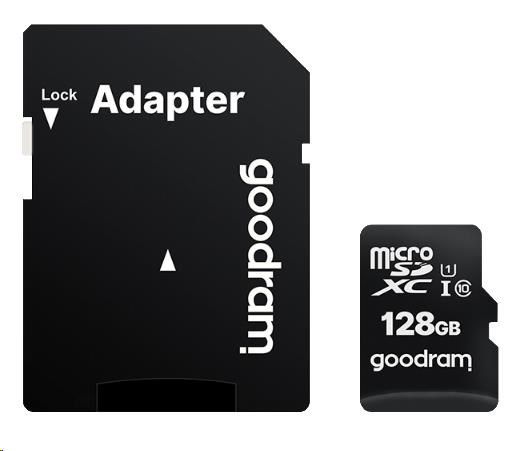 Karta GOODRAM microSDXC 256GB M1AA (R:100/ W:10 MB/ s),  UHS-I Class 10,  U1 + adaptér0 