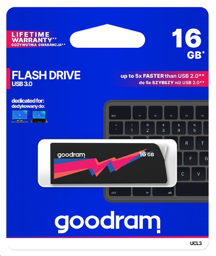 GOODRAM Flash Disk UCL3 16GB USB 3.0 černá2 