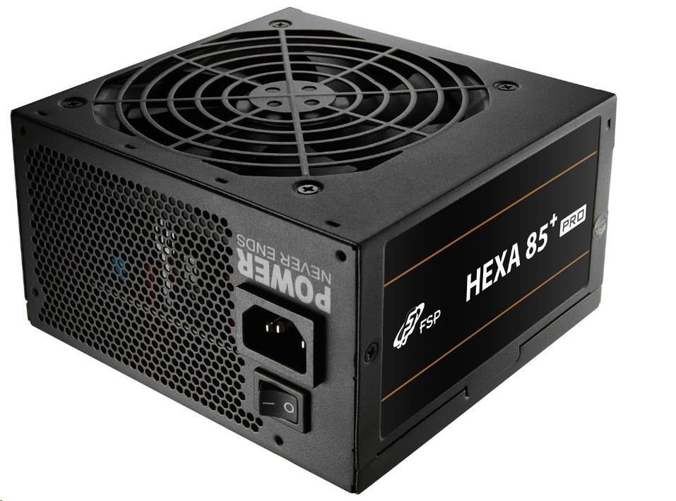 Napájací zdroj Fortron 350W HEXA 85+ PRO 350, plný rozsah, ATX, Bronze, DC/DC0 