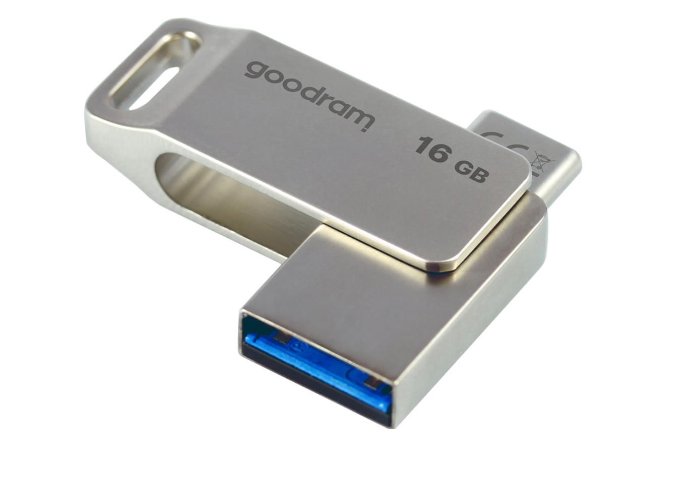 GOODRAM Flash disk 16 GB ODA3,  USB 3.2,  strieborná1 