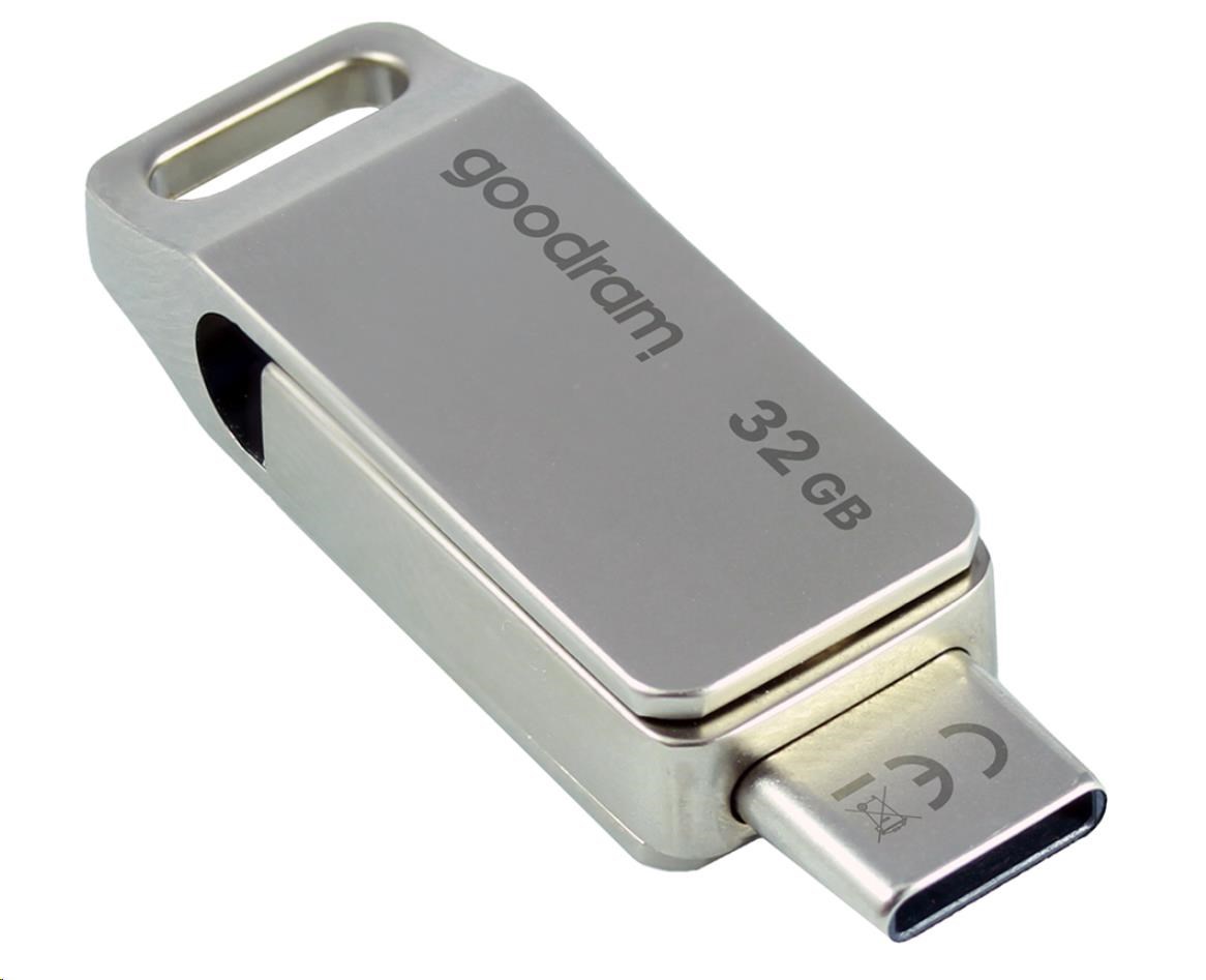 GOODRAM Flash disk 32 GB ODA3,  USB 3.2,  strieborná0 