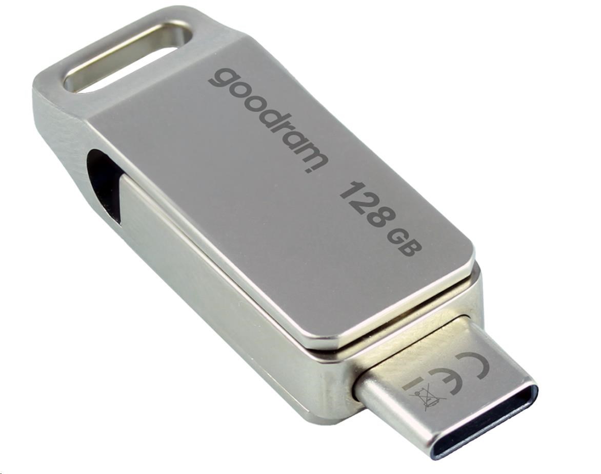 GOODRAM Flash disk 128 GB ODA3,  USB 3.2,  strieborná2 