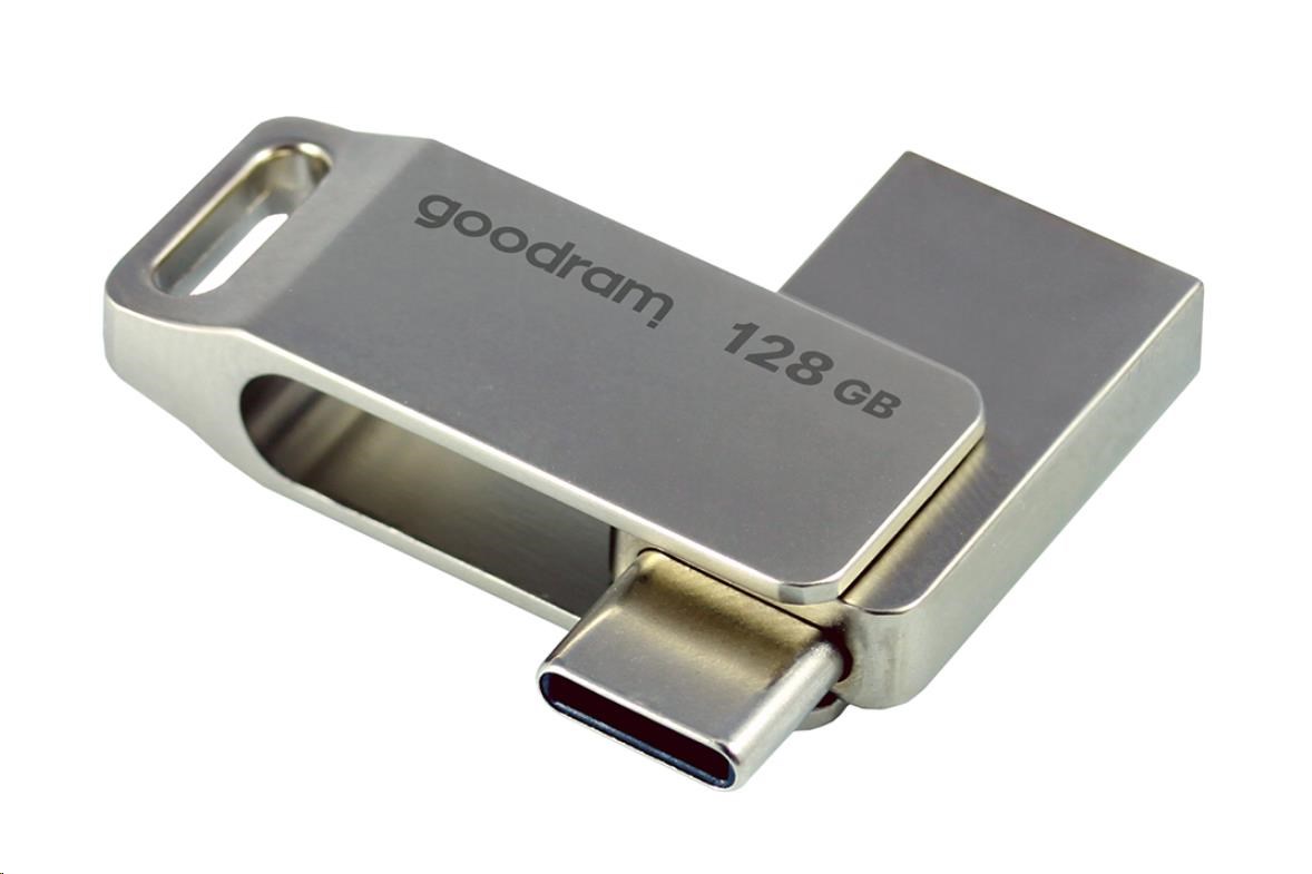 GOODRAM Flash disk 128 GB ODA3,  USB 3.2,  strieborná3 