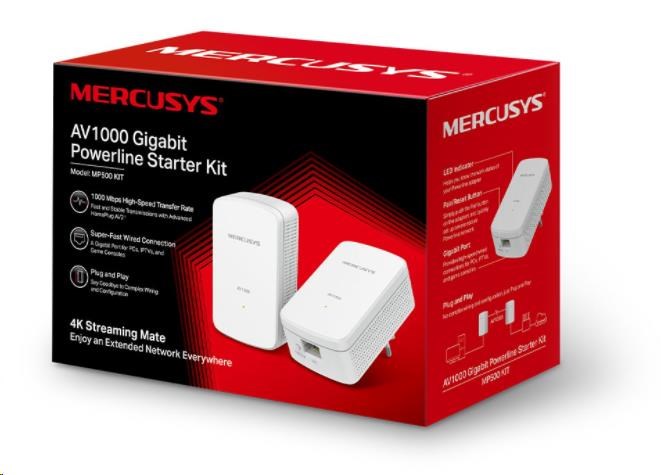 MERCUSYS MP500 KIT [AV1000 Gigabit Powerline Starter Kit]2 