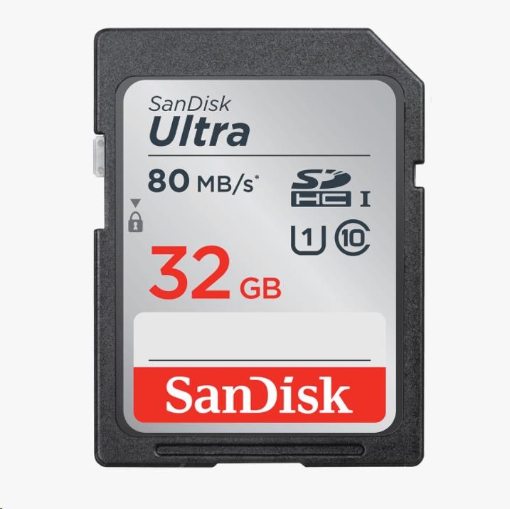 Karta SanDisk SDHC Ultra 32 GB (100 MB/ s Class 10 UHS-I)0 