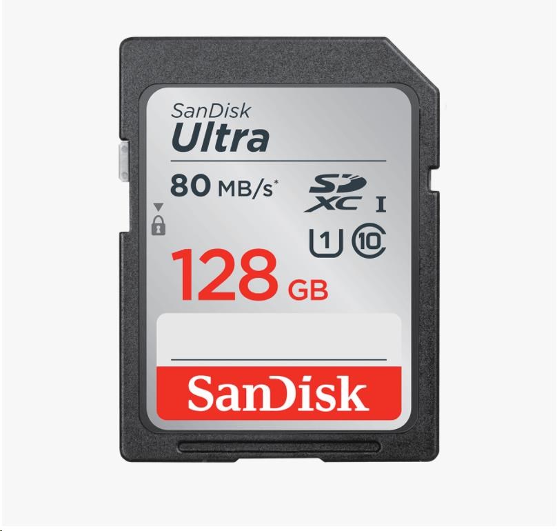 Karta SanDisk SDXC 128 GB Ultra (100 MB/ s Class 10 UHS-I)0 