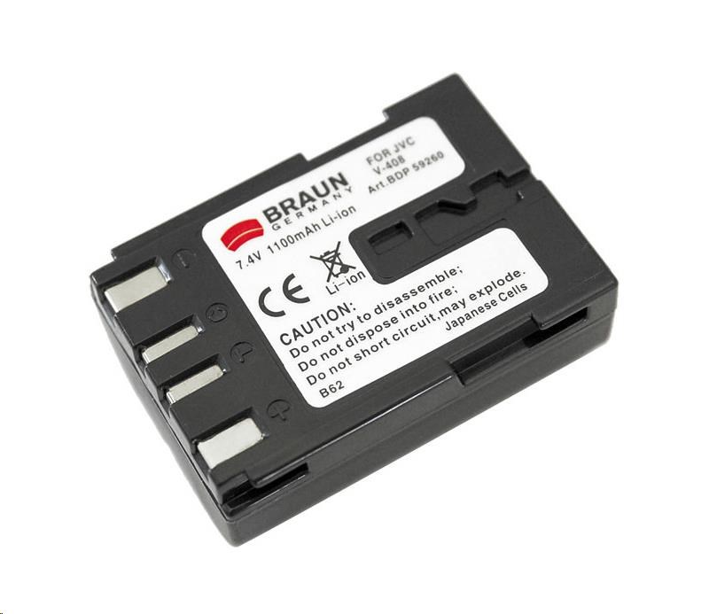 Braun akumulátor JVC BN-V408,  1100mAh0 