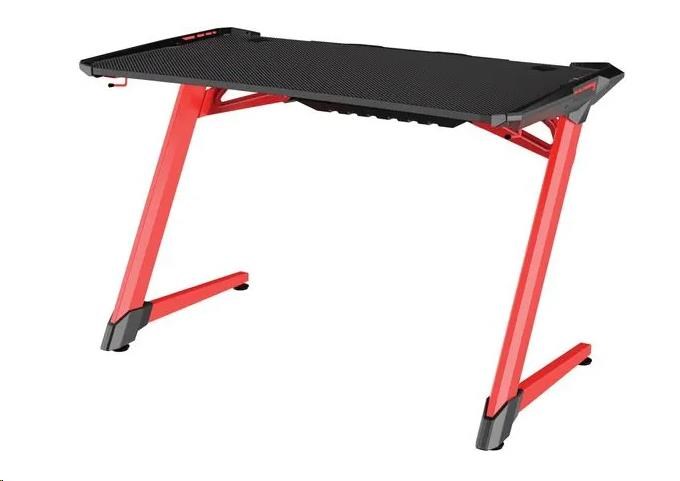 Sandberg herní stůl,  Fighter Gaming Desk 2,  červeno-černý0 