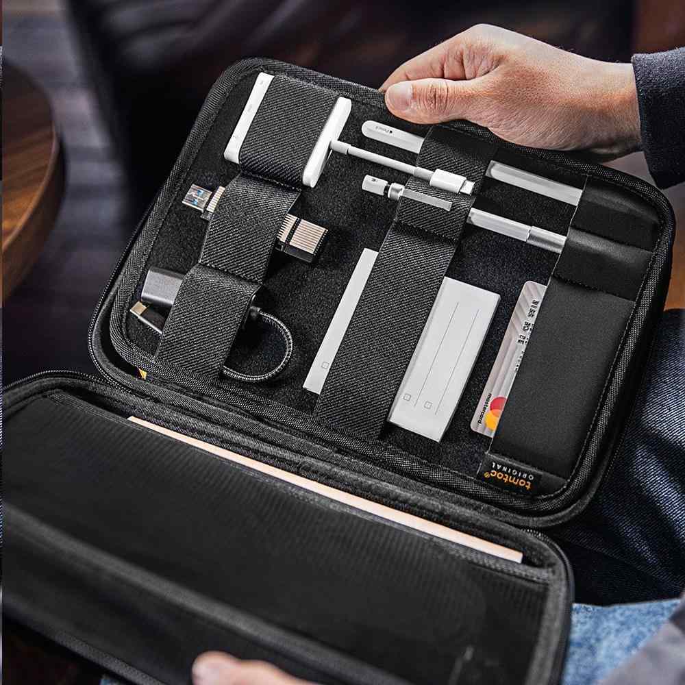 tomtoc Smart Briefcase – 10, 9"" iPad Air /  11"" iPad Pro,  šedá5 