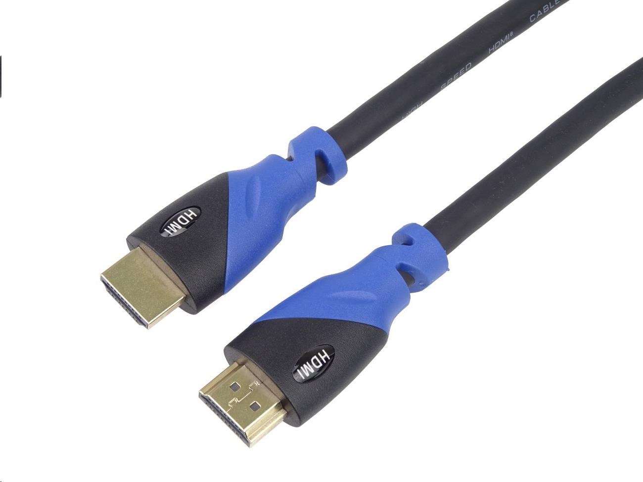 PREMIUMCORD HDMI - Ultra HDTV kábel,  1 m (farebný,  pozlátené konektory)6 