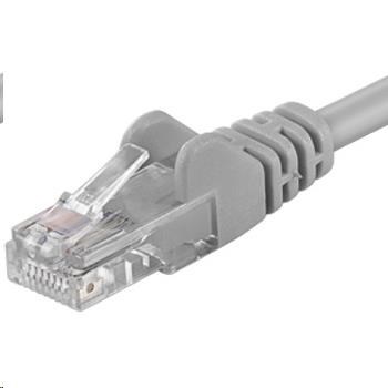 PREMIUMCORD Patch kábel UTP RJ45-RJ45 CAT5e 0.1m sivá0 